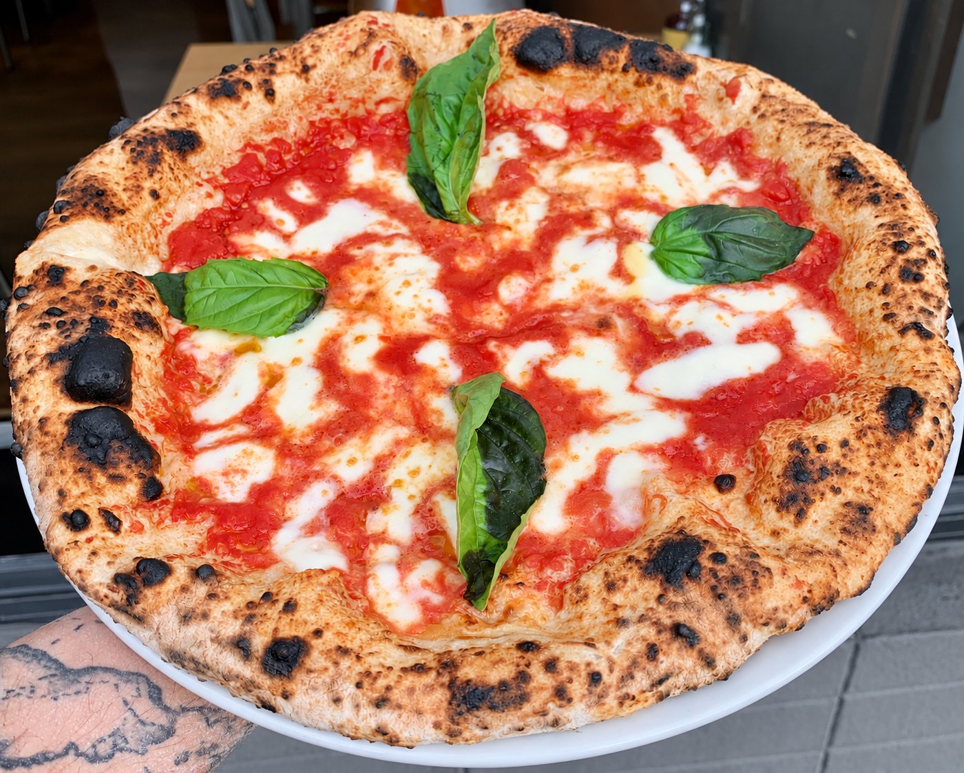 Fresh Il Casaro Margherita pizza with tomato, mozzarella and basil
